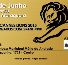 APP Araraquara exibe premiados em Cannes na Biblioteca Municipal Mario de Andrade