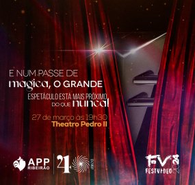 Premiação do FestVídeo, da APP Ribeirão, acontece dia 27 de março, no Theatro Pedro II 