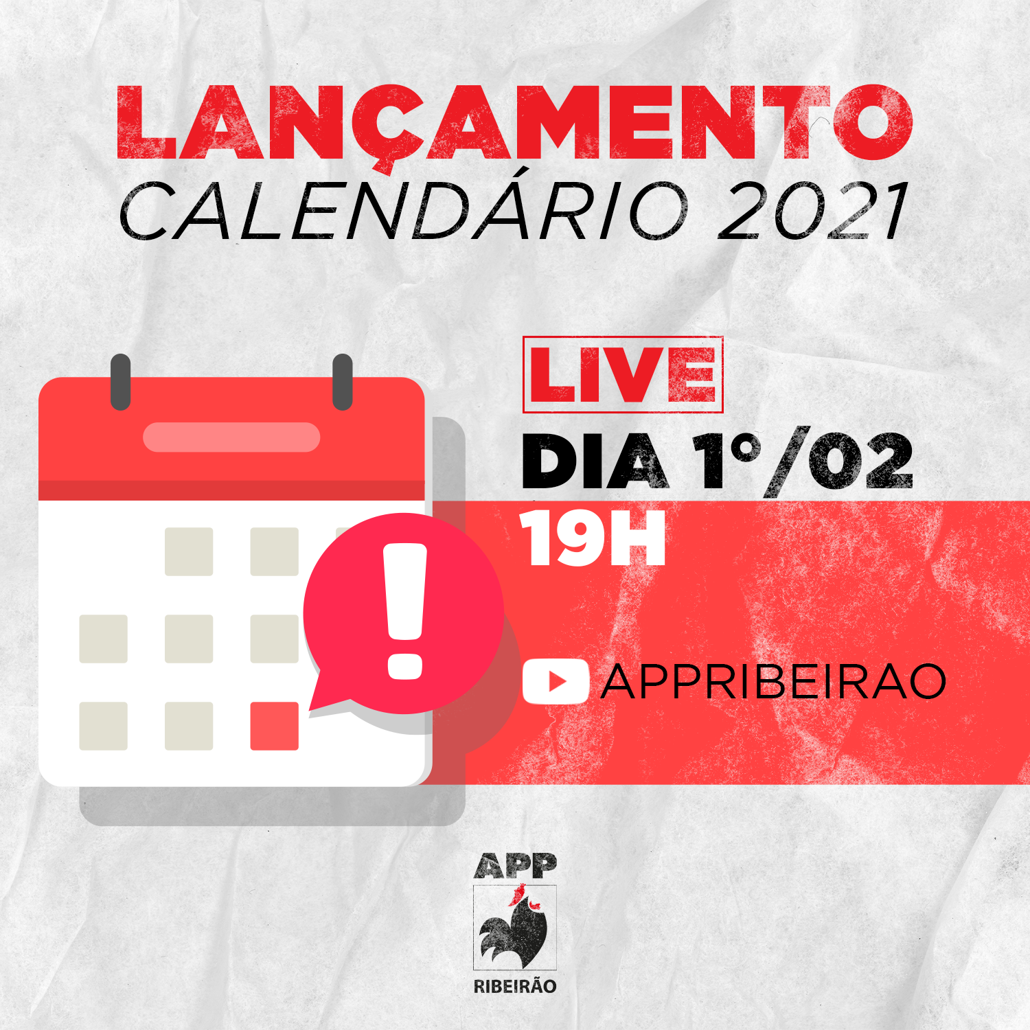 APP Ribeirão divulga calendário de 2021